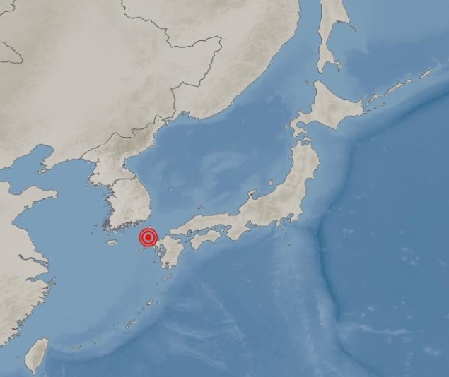 일본 대마도에서 규모 35의 지진이 발생했다 사진기상청