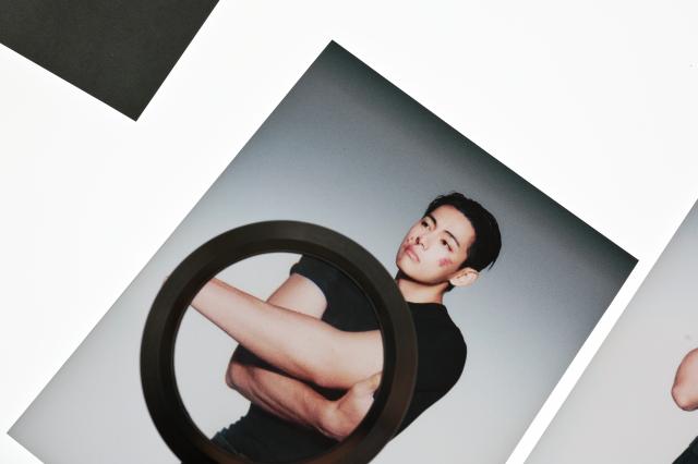 Photos of V are displayed at V TYPE 非 ON-SITE IN SEOUL held at Frieze Seoul in Jung-gu Seoul on Jan 22 2026 AJP Han Jun-gu