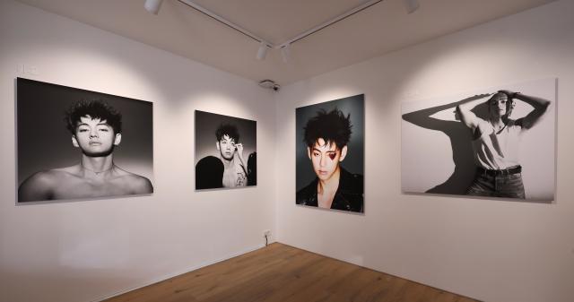 Photos of V are displayed at V TYPE 非 ON-SITE IN SEOUL held at Frieze Seoul in Jung-gu Seoul on Jan 22 2026 AJP Han Jun-gu
