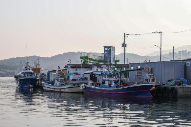 A view of the dock in Abai Village Sokcho Gangwon State on Jan 17 AJP Yoo Na-hyun