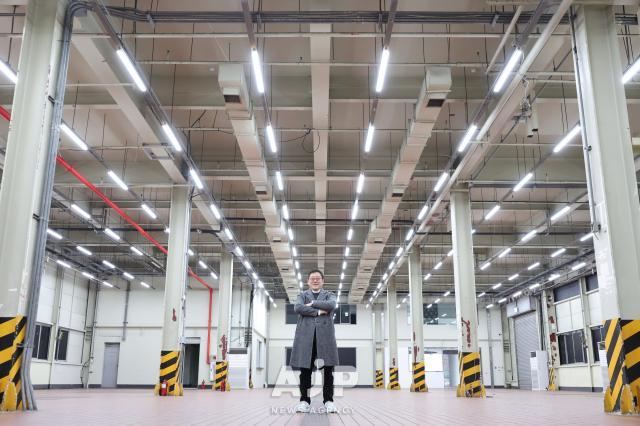 Lee Ho-gyu CEO of S Factory poses at one of the company’s event spaces in Seoul’s Seongsu district AJP Han Jun-gu
