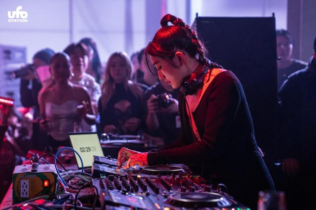 DJ Peggy Gou performs amid a large crowd at an event in Seongsu Seoul Courtesy of S Factory