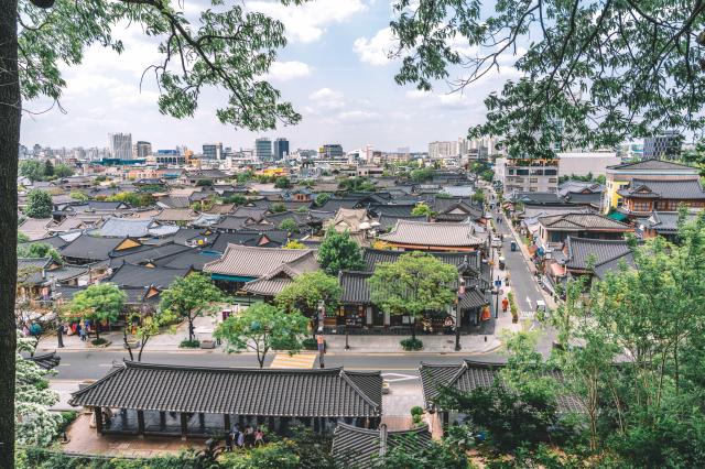 전주한옥마을 전경사진전주시