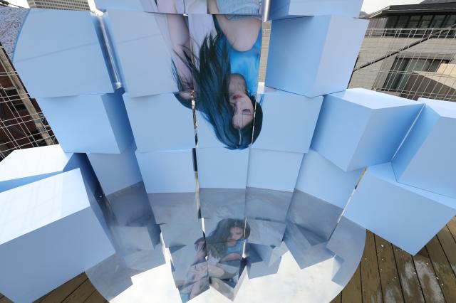 Photos of Jennie are displayed at Jennies exhibition held at USQUARE in Jongno Seoul on Jan 23 2026 AJP Han Jun-gu