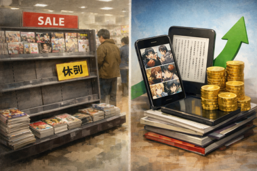 日출판시장 종이책 붕괴...판매액 50년 만에 1조엔 아래로