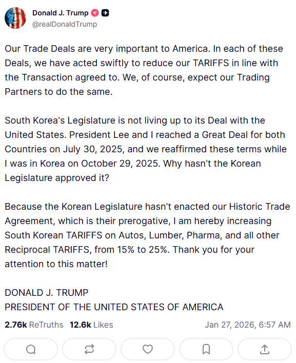 트럼프 트루스소셜 캡쳐