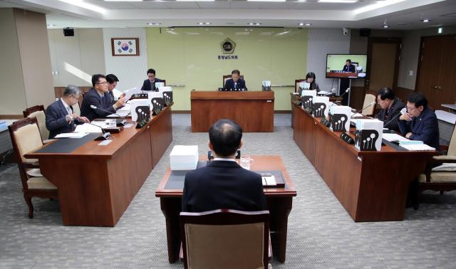 제363회 임시회 제2차 건설소방위원회 모습사진충남도의회