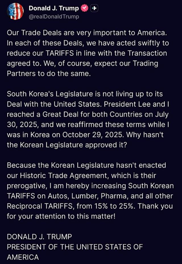 source- President Trumps Truth Social account