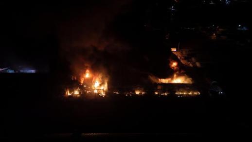 한밤중 진주 버섯농장 화재…7시간 만에 완진