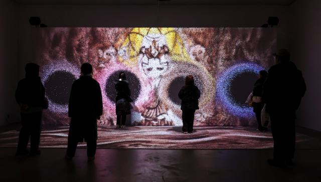 The “CookieRun Kingdom” art collaboration exhibition Legacy of the Great Kingdom is underway at Ara Art Center in Insa-dong Seoul on Jan 23 2026 AJP Yoo Na-hyun