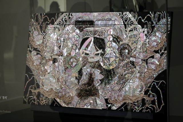 The “CookieRun Kingdom” art collaboration exhibition Legacy of the Great Kingdom is underway at Ara Art Center in Insa-dong Seoul on Jan 23 2026 AJP Yoo Na-hyun