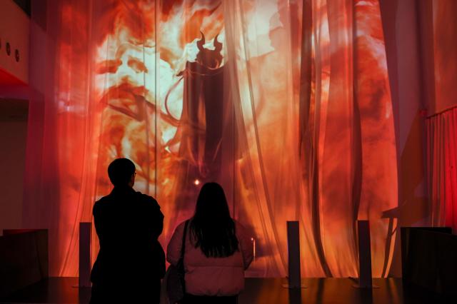 The “CookieRun Kingdom” art collaboration exhibition Legacy of the Great Kingdom is underway at Ara Art Center in Insa-dong Seoul on Jan 23 2026 AJP Yoo Na-hyun