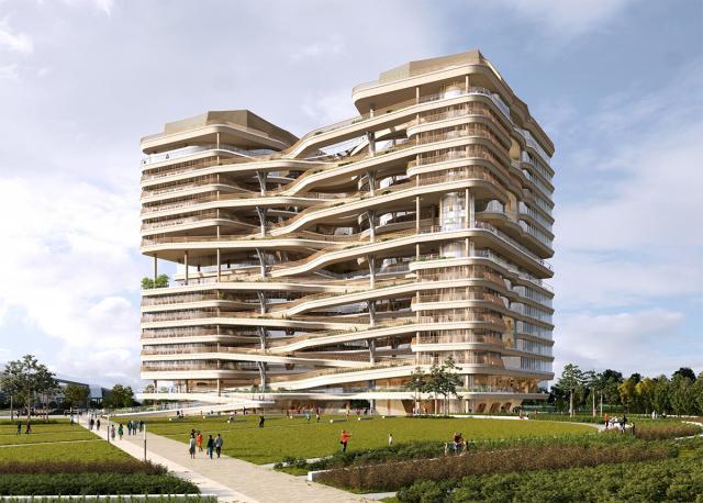 청라 그룹헤드쿼터 조감도 사진인천경제자유구역청