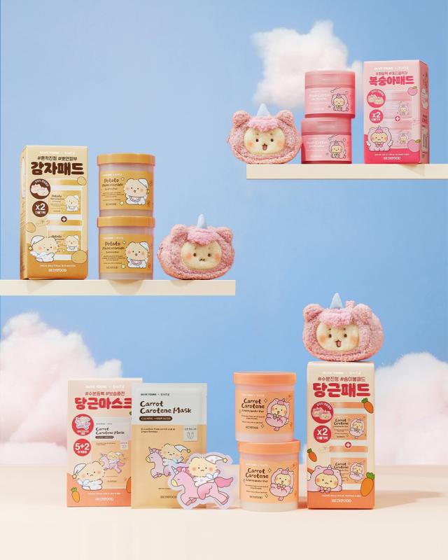 스킨푸드 올리브영X망그러진 곰 콜라보 에디션 사진스킨푸드