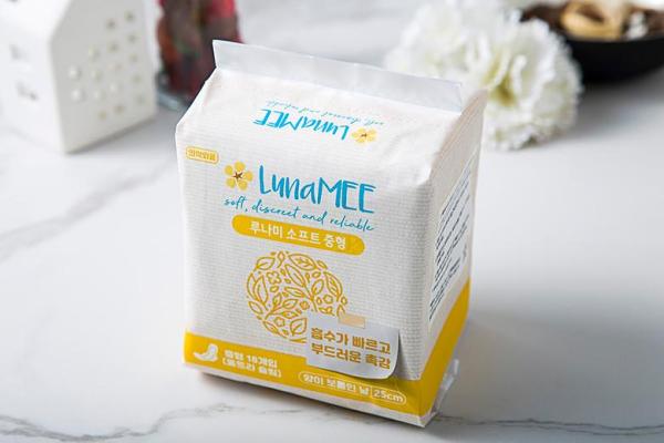 루나미 소프트 국내산 중형 생리대 날개형 상품 이미지 사진쿠팡