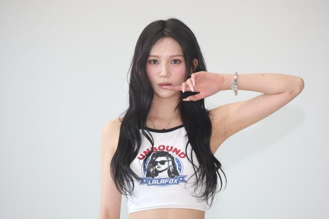 Ranee of Bling One CN poses for a photo at the World K-pop Center in Jung-gu Seoul Jan 28 2026 AJP Han Jun-gu