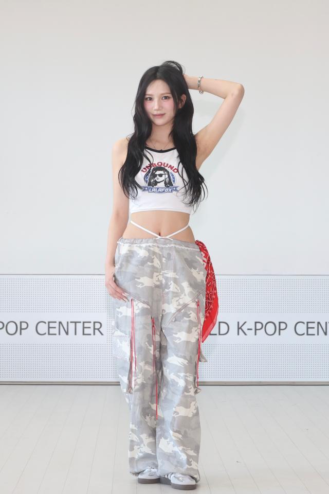 Ranee of Bling One CN poses for a photo at the World K-pop Center in Jung-gu Seoul Jan 28 2026 AJP Han Jun-gu