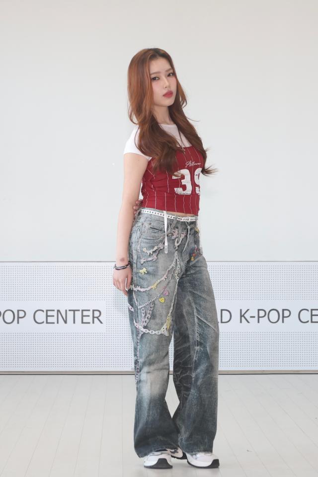 Allie of Bling One CN poses for a photo at the World K-pop Center in Jung-gu Seoul Jan 28 2026 AJP Han Jun-gu