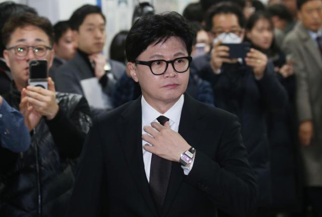 국민의힘에서 제명된 한동훈 전 대표가 29일 오후 서울 여의도 국회 소통관에서 제명 결정과 관련해 기자회견을 하고 있다 20260129사진유대길 기자 dbeorlf123ajunewscom