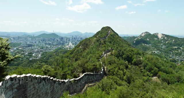 한양의 수도성곽 북악구간 사진서울시 