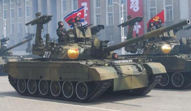 North Korean Pokpung-ho tanks a local copy of Soviets T-72 Illustrative photo from open sources