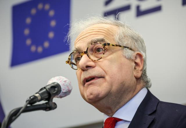 Ugo Astuto head of the Delegation of the European Union to South Korea AJP Yoo Na-hyun