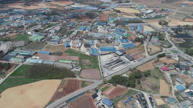 용지면 특별관리지역인 신암마을 전경사진김제시