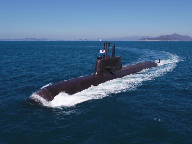 Diesel-electric or KSS-III-class submarine in operation Courtesy o f the Korean navy