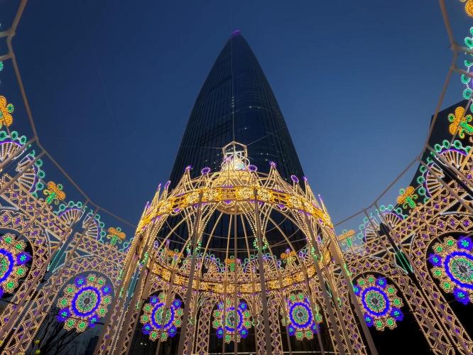 지난해 롯데월드타워 아레나 광장에서 열린 ‘2025 롯데 루미나리에’ 사진롯데물산