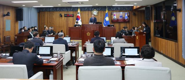 울진군의회 2026년 새해 첫 임시회 개회 모습사진울진군의회