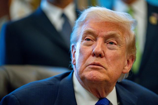 President Donald Trump announces the creation of a critical minerals reserve during an event in the Oval Office at the White House in Washington DC on Feb 2 2026 UPI-Yonhap 