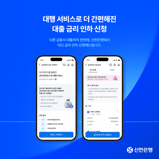 [데일리 뱅킹 브리프] 신한은행, 금리인하요구권 대행 서비스 출시 外