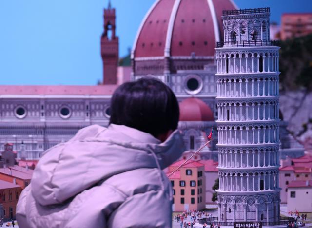 Visitors view exhibition displays at Nowon Train Village in Hwarangdae Railroad Park Nowon District Seoul on Feb 3 2026 AJP Yoo Na-hyun