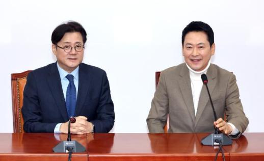 장동혁, 홍익표 정무수석 만나 영수회담 기대