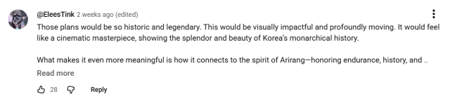 A comment on Arirang TV’s coverage of BTS’s Gwanghwamun comeback concert