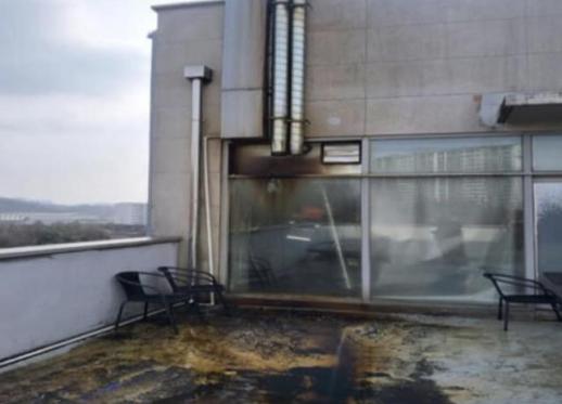 용인 수지구 5층짜리 상가건물서 화재…60여명 대피 소동