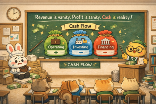 [아주 쉬운 재무제표] "손님 바글바글한데 사장님은 왜 울상일까?"…현금흐름표를 봐야 하는 이유