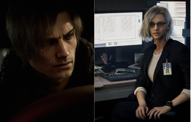 바이오하자드 레퀴엠의 주인공 레온왼쪽과 그레이스오른쪽 사진게임피아