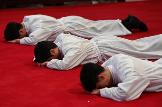 At lowest place, Archdiocese of Seoul diaconate ordination