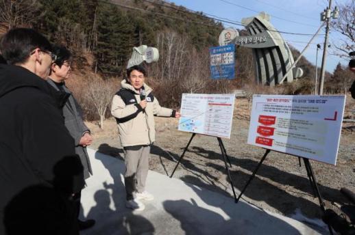 김진태 지사, 용문~홍천 광역철도 현장 챙기며 속도전...수도권 1시간 시대 연다