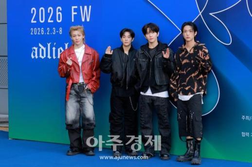 [포토] TNX 장현수·천준혁·은휘·오성준, 2026 F/W 서울패션위크 참석