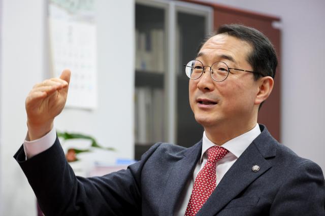 Rep Kim Gunn speaks during an interview with AJP on Feb 5 2026  AJP Yoo Na-hyun