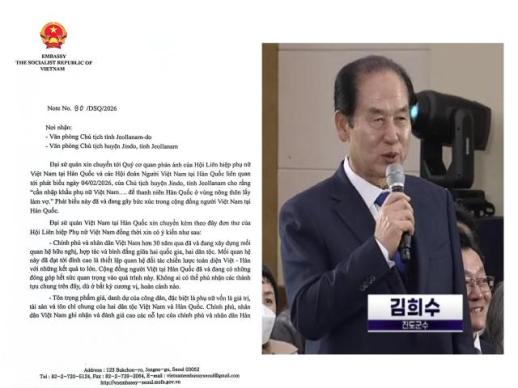 Đảng Dân chủ Hàn Quốc đã khai trừ Huyện trưởng huyện Jindo do phát ngôn gây tranh cãi 