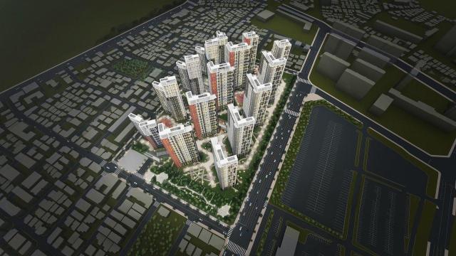 우만나구역 재개발정비사업 조감도 사진한국토지신탁