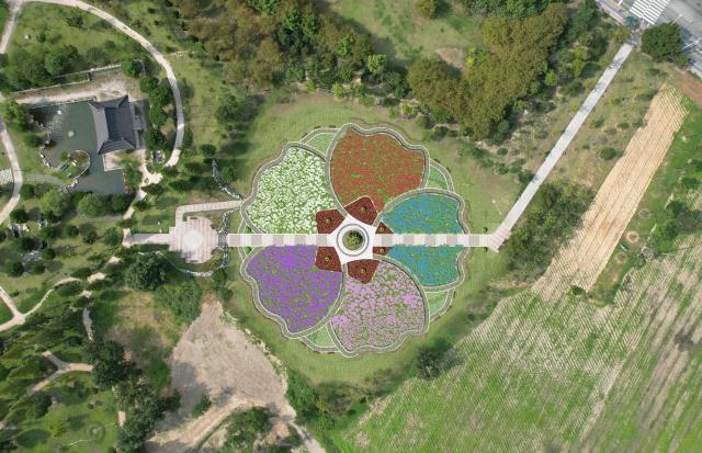 경주시 황성공원 빛누리정원 무궁화 동산 조성 마스터플랜 조감도 사진경주시