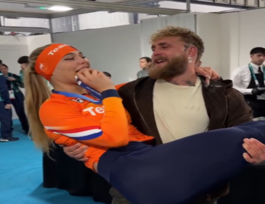 [2026 밀라노] 전용기 태워준 제이크 폴에 금메달+올림픽 신기록으로 보답한 여친 레이드담