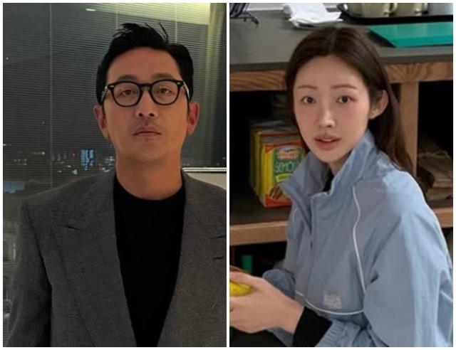 하정우왼쪽와 차정원 사진하정우 차정원 SNS