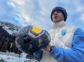 IOC Bars Ukrainian Skeleton Racer’s Memorial Helmet, Allows Armband