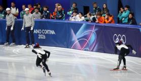 South Korea finish sixth in Olympic short track mixed relay after semifinal crash; Italy win gold