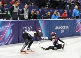Short-track skater Choi Min-jung vows to rebound after South Korea crash exit in mixed relay